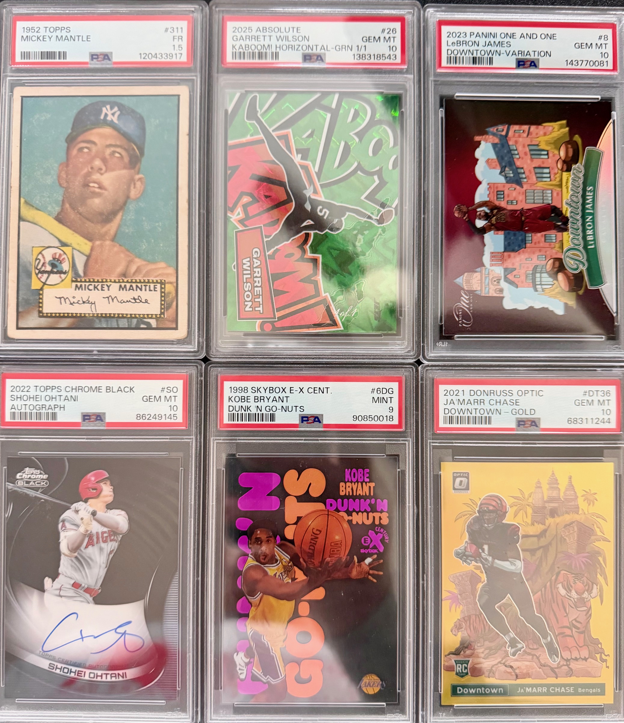 Slabs and Signatures card collection
