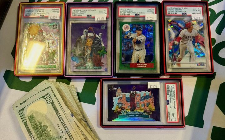 Tom Brady Super Bowl Downtown PSA 10 picked up at the Austin Card Show, April 2026