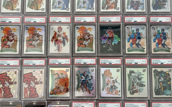 Graded case-hit cards bought at the Austin Card Show, June 2026