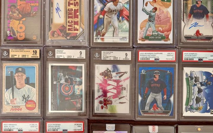 Kobe Bryant Go-Nuts PSA 9 and Ohtani slabs from the Conroe Card Show, March 2026