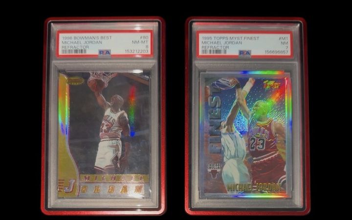 Michael Jordan refractor picked up at The Wood Card Show in Friendswood, July 2026