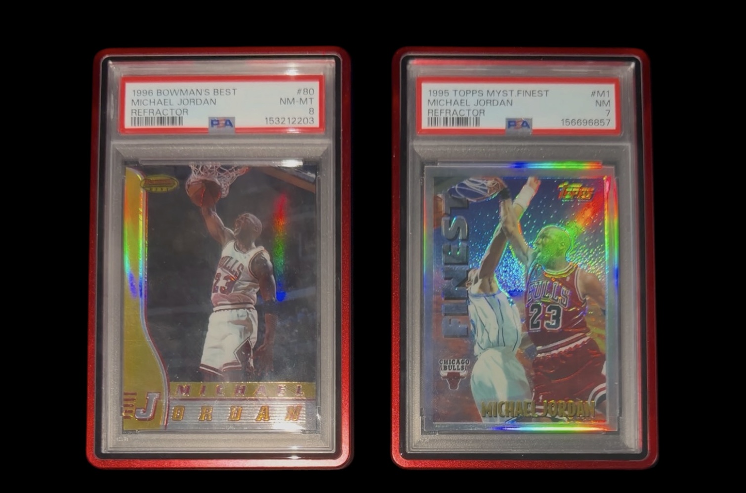 Michael Jordan refractor picked up at The Wood Card Show in Friendswood, July 2026